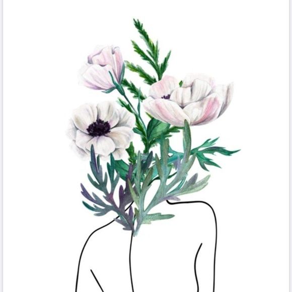 Contemporary minimalist women line art print - Picture 3 of 3